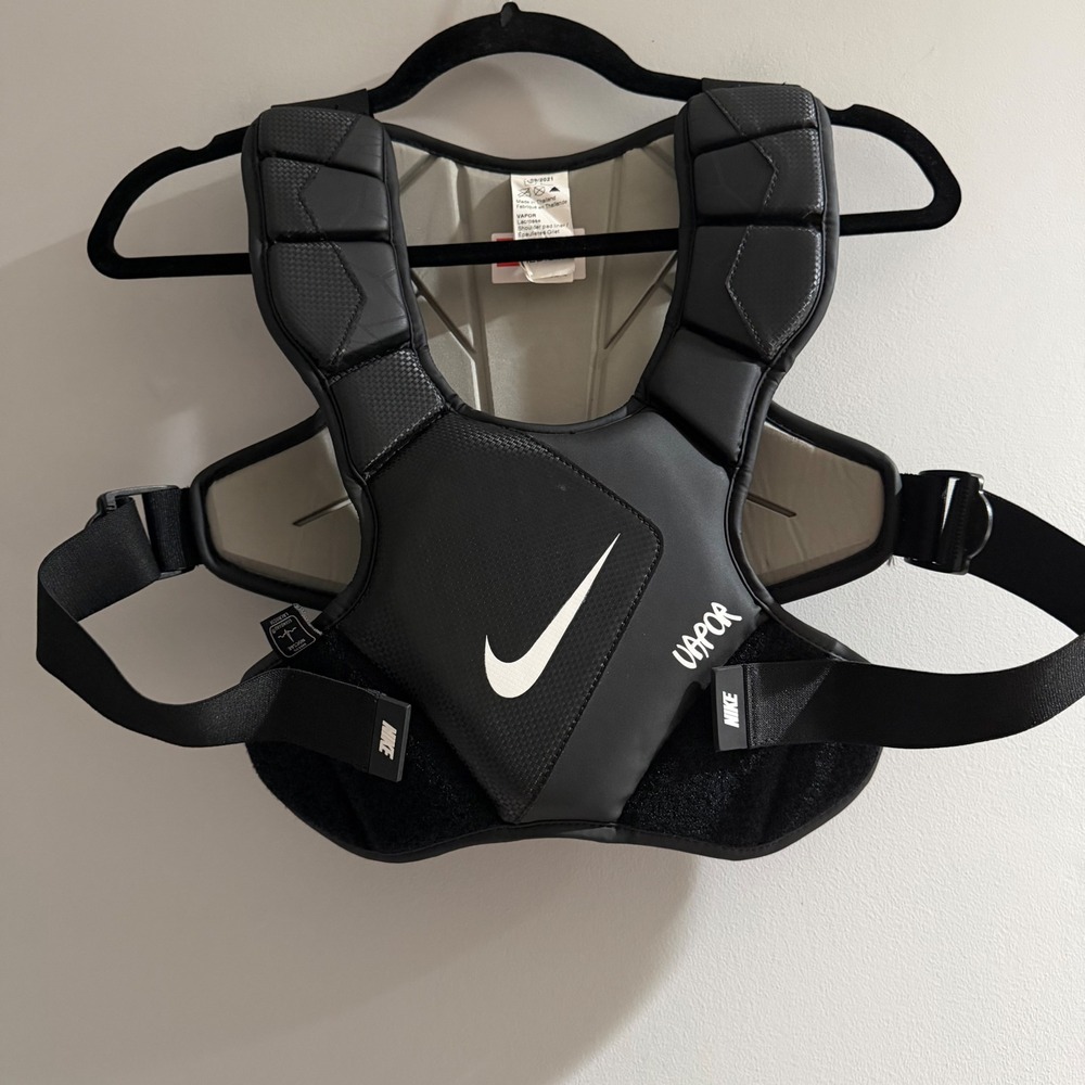 Nike Vapor Lacrosse Shoulder Pad Liner Unisex Medium Black Excellent Protective